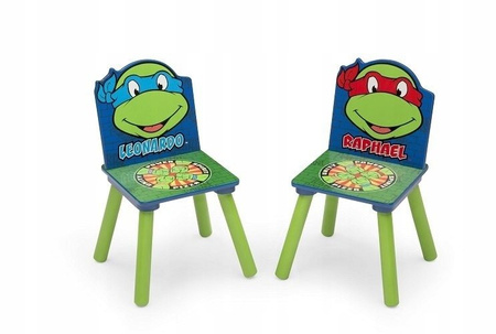 ŻÓŁWIE NINJA NINDŻA TURTLES STÓŁ STOLIK KRZESŁA