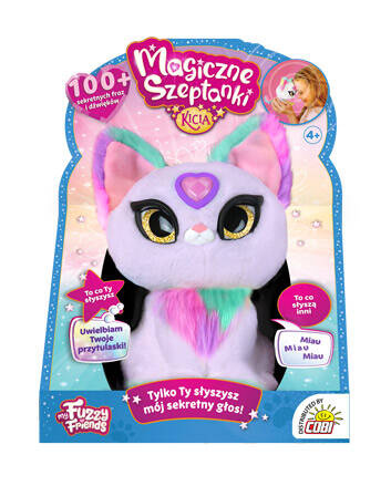 COBI MAGICZNE SZEPTANKI KOTEK INTERAKTYWNY FOLETOWY KICIA ZOEY MÓWI