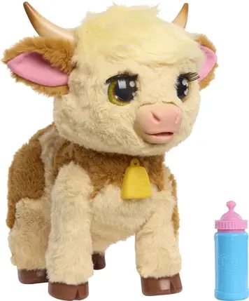 FUR REAL KROWA MAGGIE INTERAKTYWA 50 DŻWIĘKÓW I RUCHÓW MASKOTKA BUTELKA