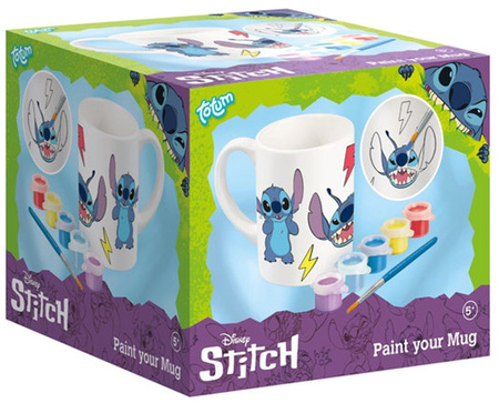 STITCH STICZ Kubek do malowania farbami Zestaw kreatywny dla dzieci
