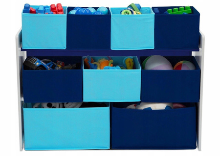NIEBIESKI DUŻY REGAŁ ORGANIZER POJEMNIK Dla DZIECI
