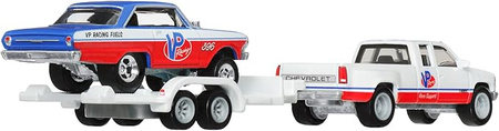 HOT WHEELS Team Transport #68 HRV42 63 Chevy Nova & 88 Chevy Silverado 3500