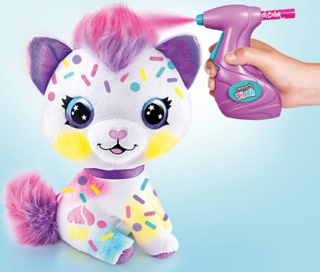 AIRBRUSH PLUSH POKOLORUJ PLUSZAKA PLUSZ KOT KOTEK MASKOTKA DO KOLOROWANIA