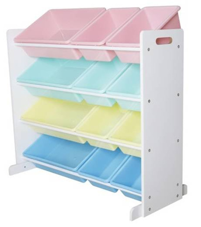 DUŻY REGAŁ ORGANIZER POJEMNIKI NA ZABAWKI DZIECI