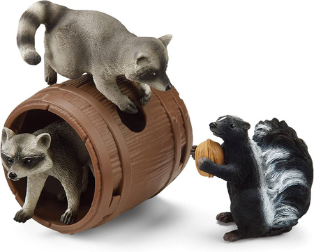 SCHLEICH Orzechowe Psoty Szop Skunks Wild Life