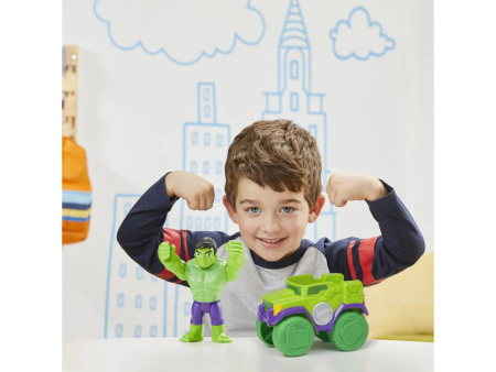 MARVEL SPIDEY I SUPER-KUMPLE FIGURKA HULK 10 CM Z POJAZDEM SPIDERMAN