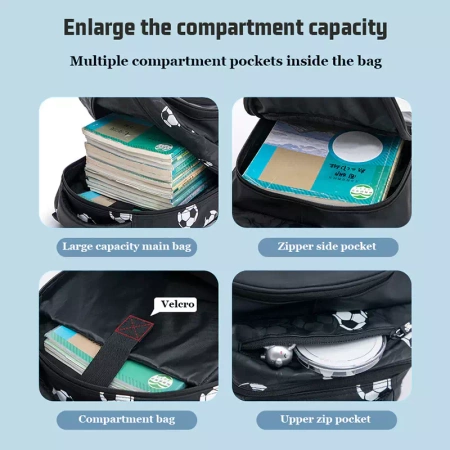 PIŁKA FOOTBALL PLECAK W PIŁKI SZKOLNY TORNISTER DZIECI A4