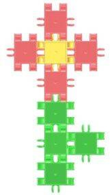 Klocki konstrukcyjne CLICS  26 el. Junior CZ123
