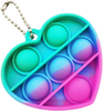 POP IT  PUSH BUBBLE FIDGET TOYS SERCE Brelok antystresowy 
