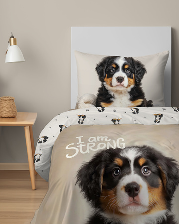 PIESEK PIES BERNEŃSKI PIESKI POŚCIEL DZIECIĘCA BAWEŁNA 140X200