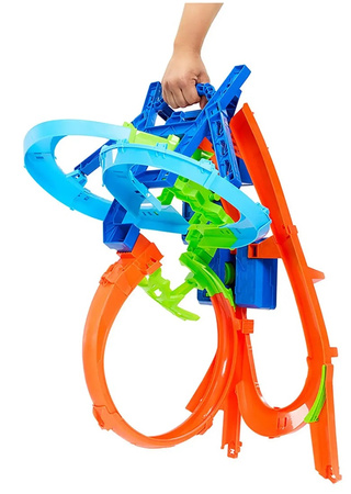 HOT WHEELS STUNT TRUCKS Powietrzna kraksa + autko, zestaw dla dzieci +5