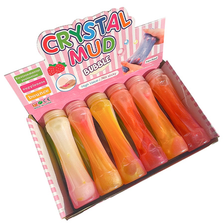 SLIME TUBKI MASA PLASTYCZNA GLUTY DUZY ZESTAW DLA DZIECI KOLOROWE 12 SZT