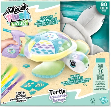 AIRBRUSH Plush Nature Żółw z aerografem Maskotka Pokoloruj pluszaka