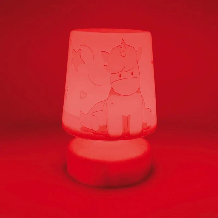 JEDNOROŻEC MAŁA LAMPKA NOCNA ŚWIECI 7 KOLORACH