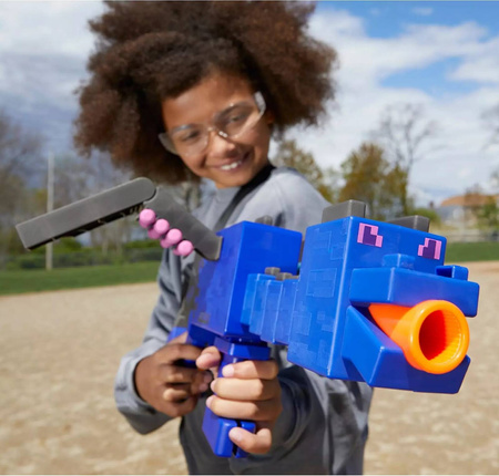 MINECRAFT NERF Elite Wyrzutnia Ender Dragon strzałki F7912 BLUE PISTOLET