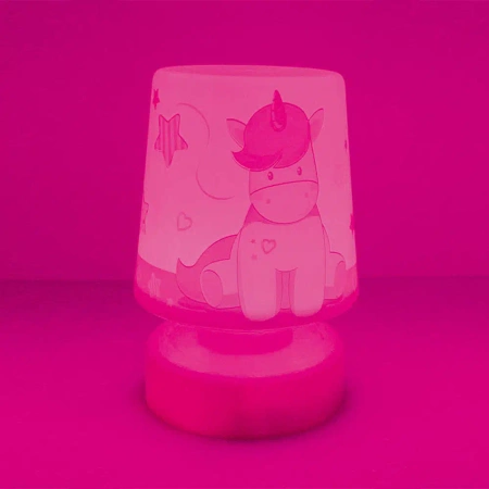 JEDNOROŻEC MAŁA LAMPKA NOCNA ŚWIECI 7 KOLORACH