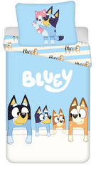 BLUEY I BINGO PIESKI POŚCIEL DLA DZIECI BAWEŁNA KOMPLET 140X200