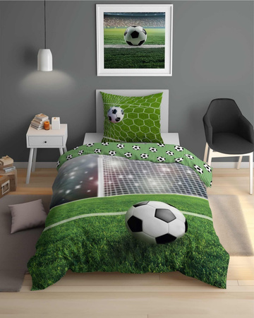 PIŁKA NOŻNA FOOTBALL W PIŁKI PIŁKARSKA POŚCIEL 160X200 DZIECI MŁODZIEŻY