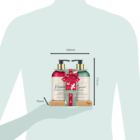 ZESTAW PREZENTOWY ŚWIĄTECZNY MYDŁO DO RĄK BALSAM ŚWIĘTA PIERNIK