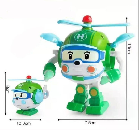 ROBOCAR POLI HELLY ROBOT TRANSFORMUJĄCY POJAZD FIGURKA 2W1