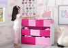 RÓŻOWY BIAŁY DUŻY REGAŁ ORGANIZER POJEMNIKI DZIECI