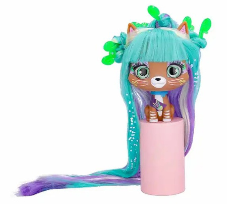 VIP PETS CATS FIGURKA KOTKA Z DŁUGIMI WŁOSAMI DO STYLIZACJI STORMY DODATKI