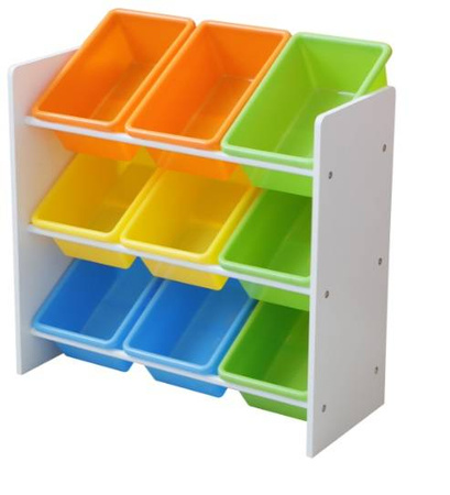 REGAŁ KOLOROWY ORGANIZER POJEMNIKI ZABAWKI DZIECI