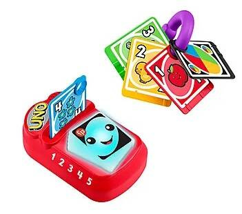 FISHER PRICE UCZ SIĘ I ŚMIEJ UCZĄCE UNO KARTY ANGIELSKI ZABAWKA EDUKACYJNA