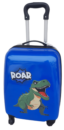WALIZKA DINOZAUR DINOZAURY T-REX DZIECIĘCA PODRÓŻNA 4 KÓŁKA BAGAŻ
