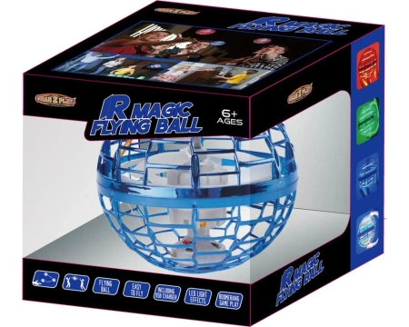 LATAJĄCA KULA BOOMERANG SPINNER LED UFO PIŁKA ŚWIECĄCA STEROWANA RĘKĄ