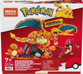 POKEMON KLOCKI MEGA CONSTRUX ZESTAW KONSTRUKCYJNY 3 FIGURKI CHARMANDER 313