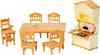 SYLVANIAN FAMILIES Wiejska Jadalnia Mebelki Kuchenka Stół