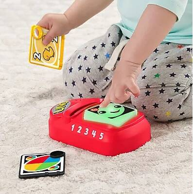 FISHER PRICE UCZ SIĘ I ŚMIEJ UCZĄCE UNO KARTY ANGIELSKI ZABAWKA EDUKACYJNA