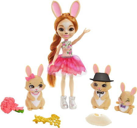 ENCHANTIMALS RODZINA KRÓLICZKÓW LALKA BUNNY GYJ08