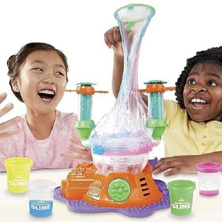 CIASTOLINA PLAY-DOH ZESTAW SLIME MASZYNA DO ROBIENIA BANIEK + 4 TUBY