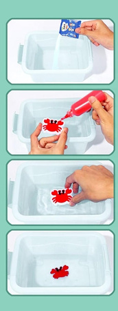 ŻEL 3D DIY KREATYWNY WODNY ZESTAW MASA PLASTYCZNA WALIZKA DZIECI