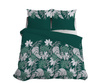 POŚCIEL ZIELONA BUTELKOWA ZIELEŃ KWIATKI 220X200