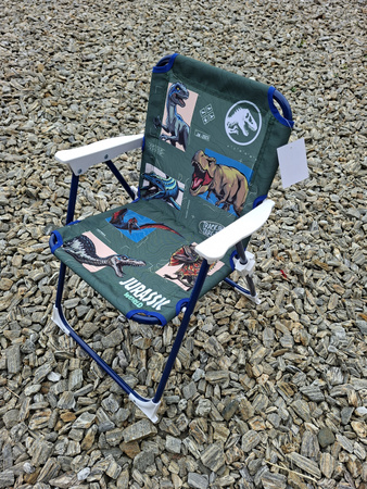 DINOZAUR DINOZAURY KRZESŁO KRZESEŁKO DLA DZIECI NA PLAŻĘ DO OGRODU