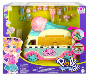 POLLY POCKET MODNA MOBILNA LODZIARNIA ZESTAW AKCESORIA LALKI