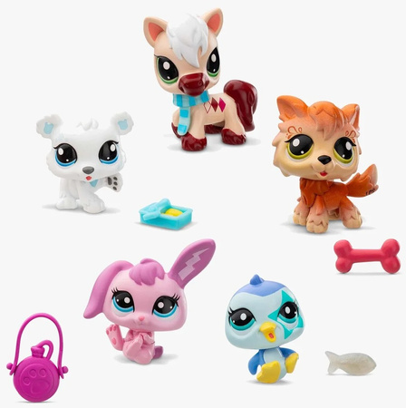 Zestaw figurek Littlest Pet Shop Collector Set Winter Besties 5 szt. 00573