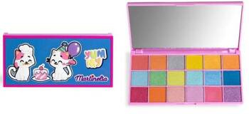 KOTEK PIESEK ZESTAW KOSMETYKÓW CIENI DO POWIEK PALETA PALETKA LUSTERKO