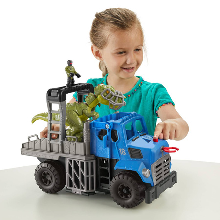 JURASSIC WORLD TRANSPORTER DINOZAUR T-REX AUTO