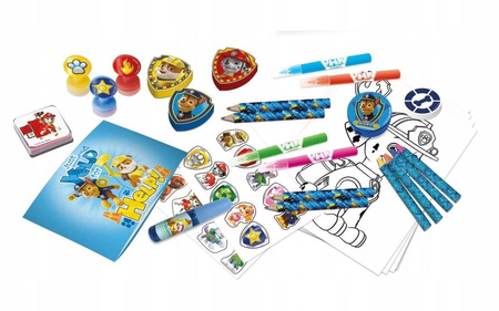 PSI PATROL DUŻY ZESTAW KREATYWNY KREDKI PISAKI