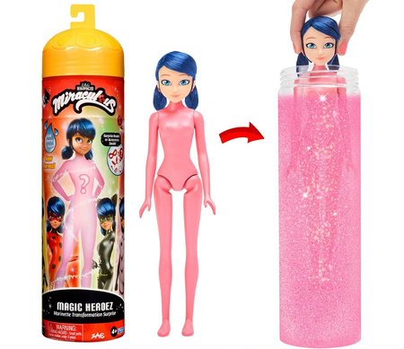 MIRACULOUS Lalka Niespodzianka TUBA Transformacja Marinette BIEDRONKA KWAMI