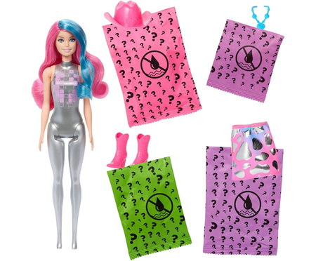 Barbie Color Reveal Lalka Seria Disco Kowbojka