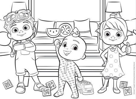 Cocomelon Puzzle dwustronne podłogowe 24 Słoneczny