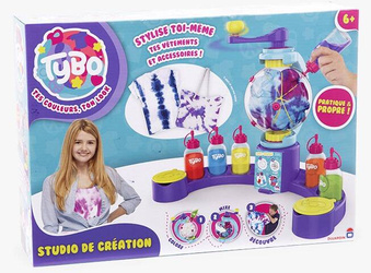 TYBO FABRYKA STUDIO ZESTAW DO FARBOWANIA TKANIN KOSZULEK KREATYWNY BARWNIKI