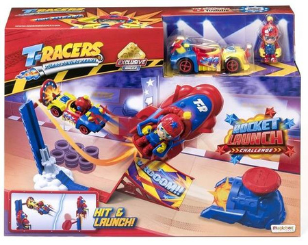 T-RACERS ZESTAW ROCKET LAUNCH AUTKO WYRZUTNIA
