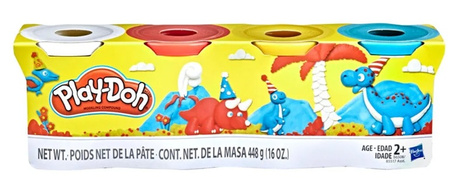 PLAY-DOH 4 X Ciastolina Masa plastyczna Tuby 4-pak HASBRO DINOZAURY