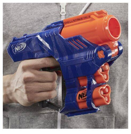NERF N-STRIKE ELITE Shellstrike PISTOLET WYRZUTNIA